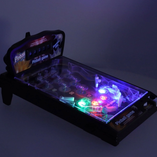 Pinball Flipper Sort Spil med Fantastiske Lys og Lyde