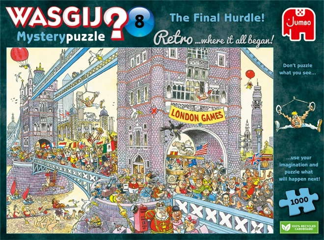 JUMBO puslespil WASGIJ Mystery 8: Den sidste forhindring 1000 brikker