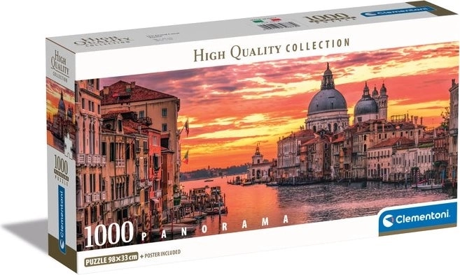 puslespil 1000 brikker compact panorama Canal Grande Venedig