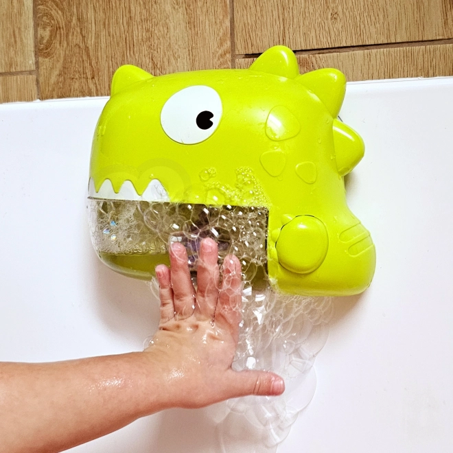 Badekar legetøj dinosaur med bobler grøn