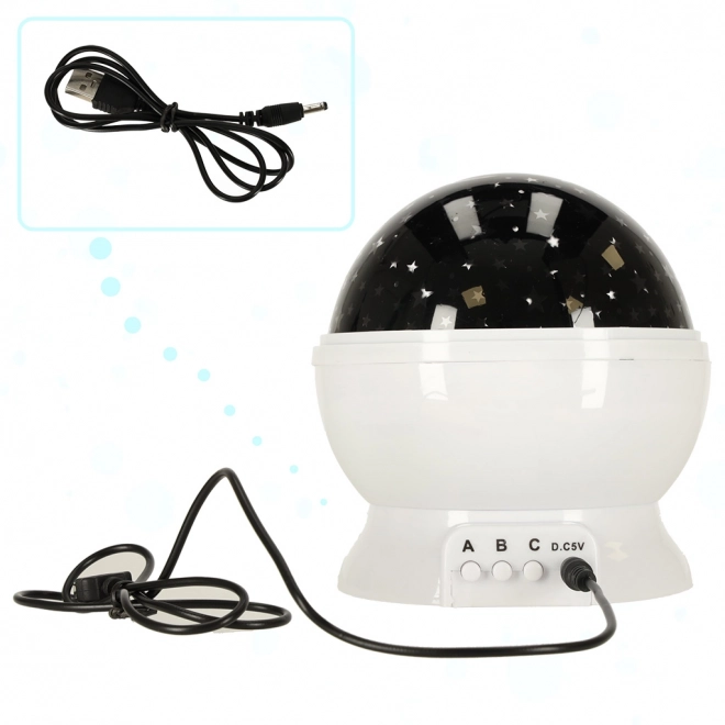 Stjernenatlampe – Hvid