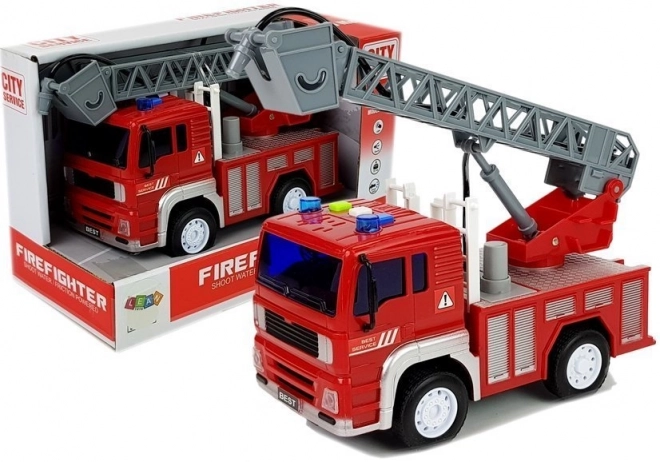 Brandbil med Friktion Drev og Lyd Effekter