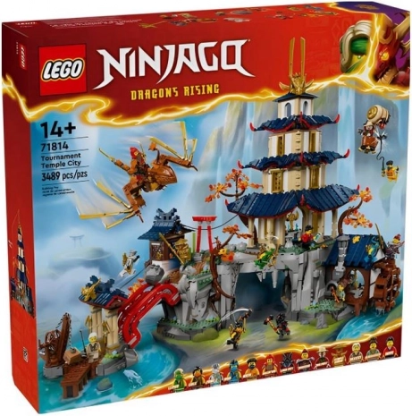 Lego Ninjago turneringsby med tempel