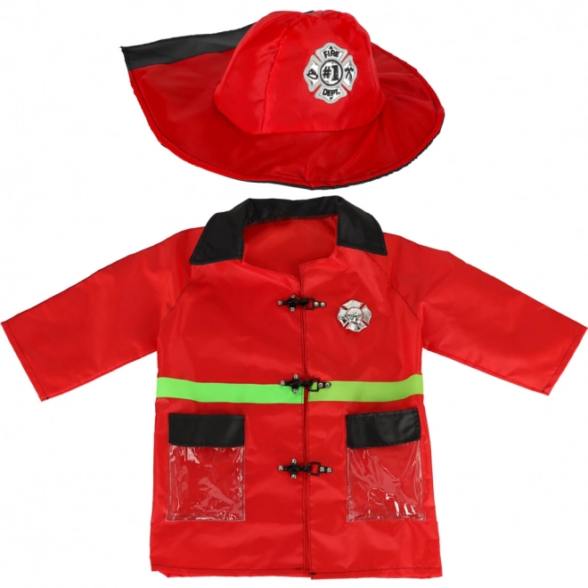 Karnevalkostume brandmand med walkie-talkie 3-8 år