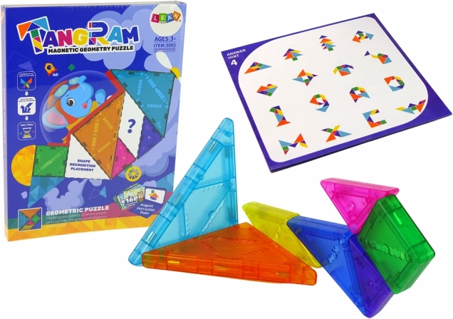 Magnetisk tangram-puslespil til børn
