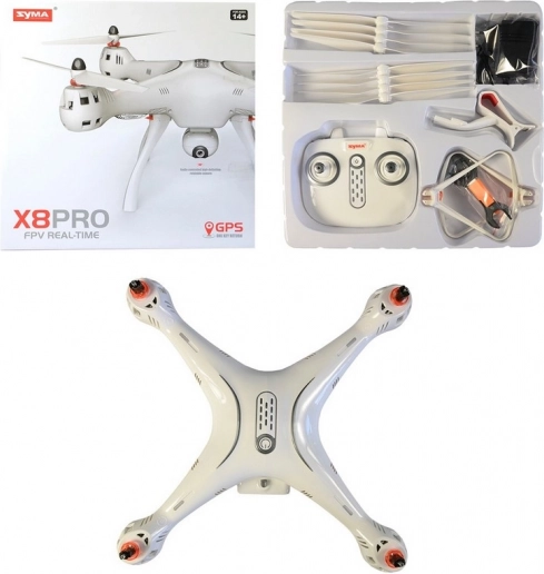 Fjernstyret drone Syma, hvid