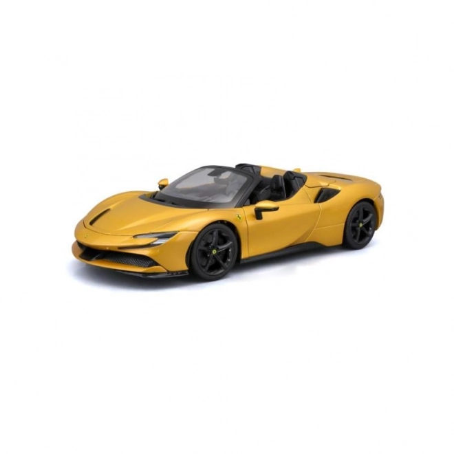 Bburago Ferrari SF90 Spider i skala 1:18 - gul