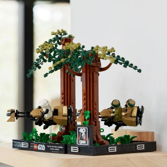 LEGO4; Star Wars422; 75353 Speeder-jagt på planeten Endor422; 013; diorama