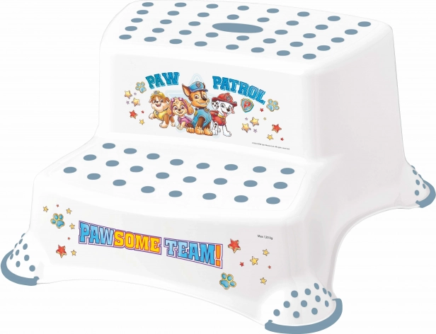 To-trins skammel til toilet/vask Paw Patrol hvid