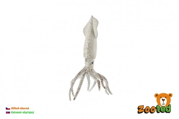 Almindelig blæksprutte zooted plastik 15cm i pose