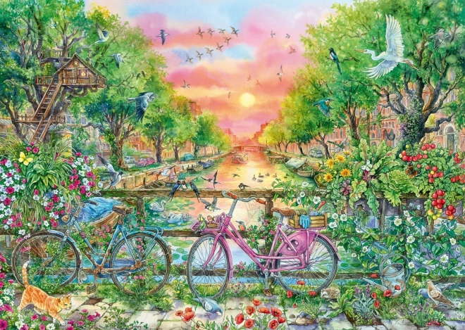 RAVENSBURGER Puslespil Kvarter i Amsterdam 1000 brikker