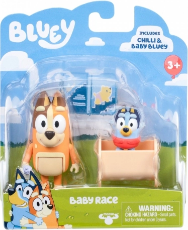 Sæt af figurer Bluey 2 stk Baby Bluey og Chilli