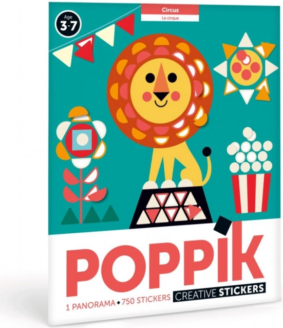 Klistermærkepanorama Cirkus fra Poppik