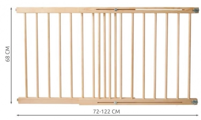 Sikkerhedsgitter til døre 122 cm