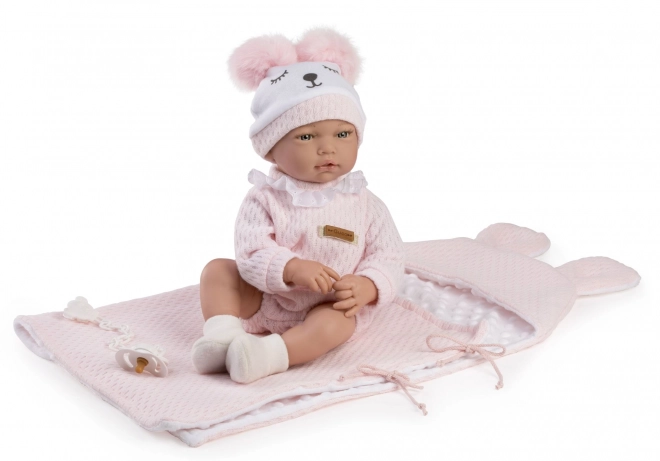 Guca 959 ANDREA - realistisk babydukke med lyde og blødt stofkrop - 38 cm