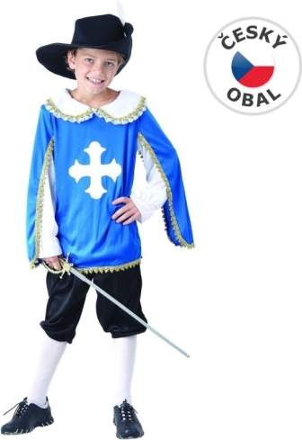 Musketerkostume til børn 120-130 cm