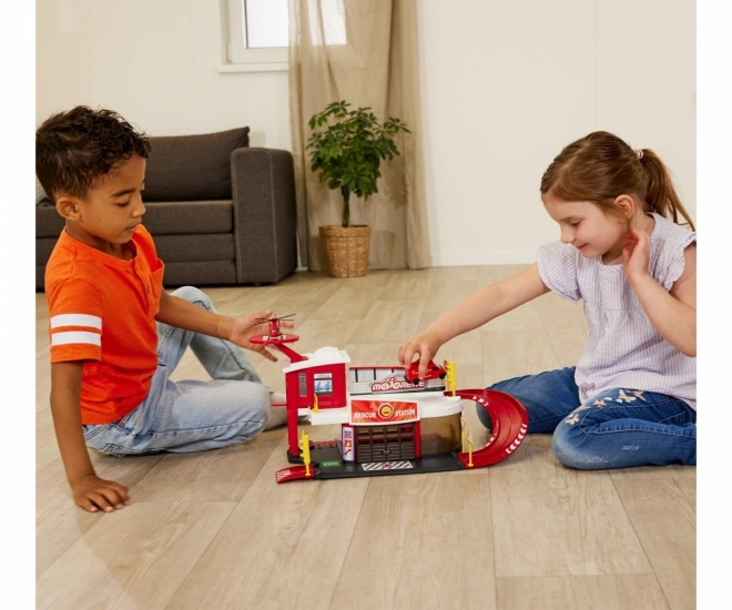 Garage Majorette Creatix redningsstation med køretøj