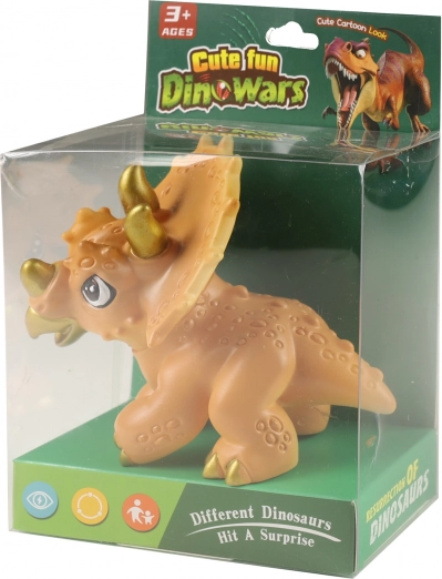 Sjov dinosaurus Triceratops 13 cm