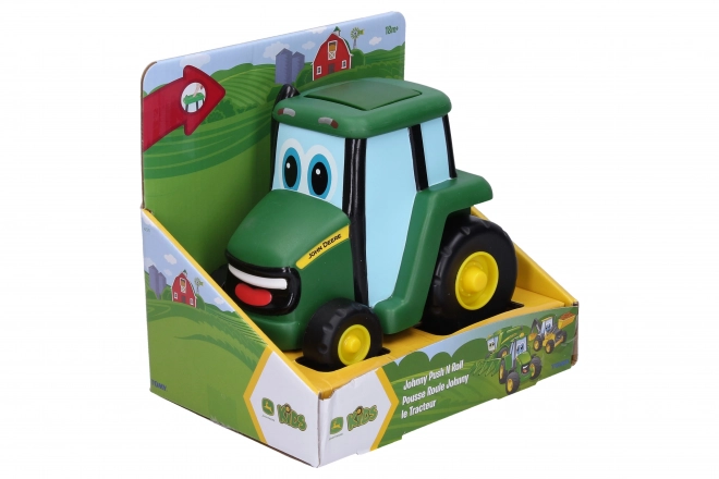 JD Børn John Deere - Traktor Johnny tryk og kør 15 cm