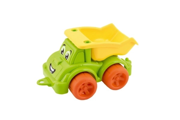Lastbil til byggeri, plastik 3 farver 22x13x10cm 12m+