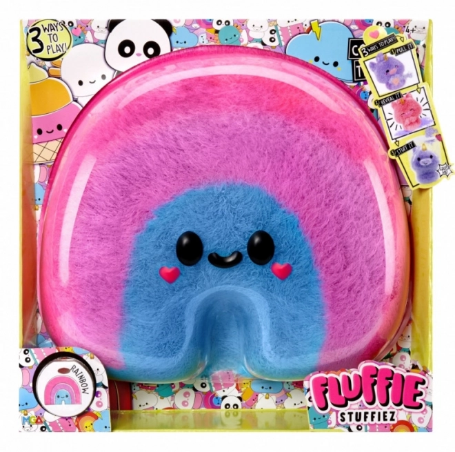 Stor Fluffie Stuffiez Bamse - Regnbue