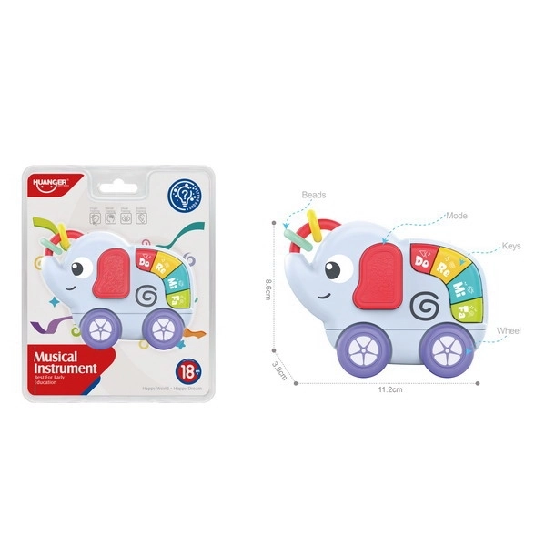 Elefant med klaver 11 cm