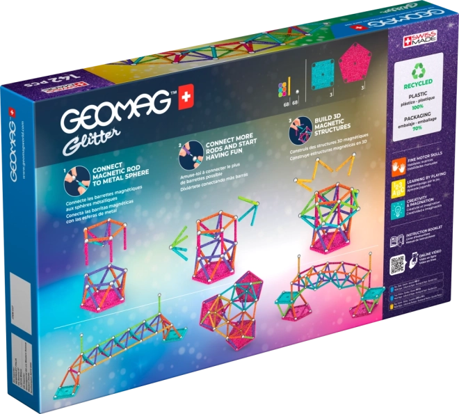 Geomag Glitter byggesæt 142 dele