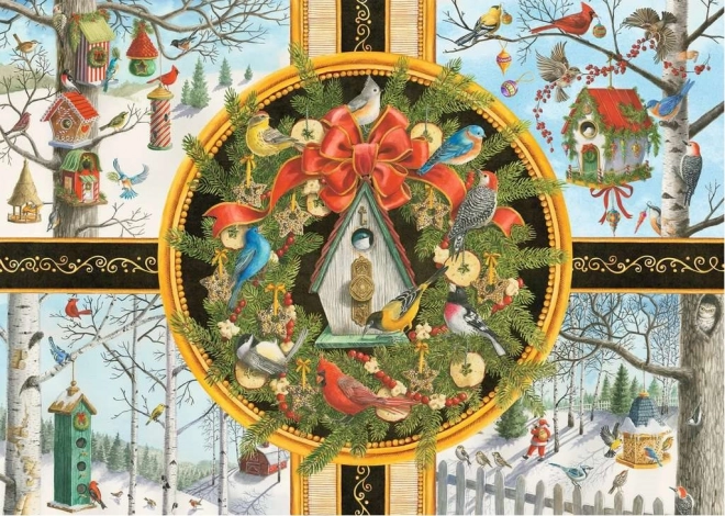 Puzzle Ravensburger Julens syngende fugle XXL 500 stykker