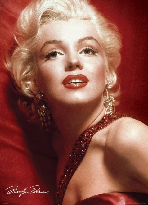 Puslespil MARILYN MONROE – Rød portræt 1000 brikker
