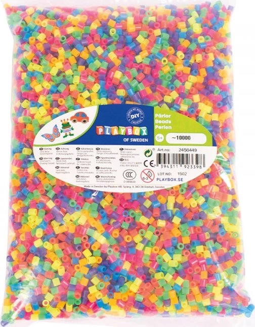 Playbox strygeperler neon 10000 stk