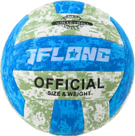 Volleyball grøn-blå, størrelse 5
