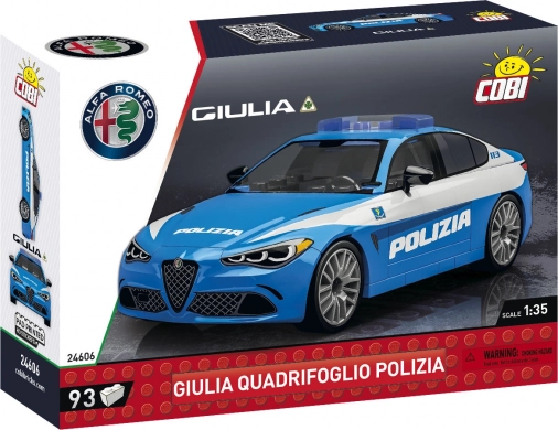 Byggesæt COBI Alfa Romeo Giulia Quadrifoglio Polizia 1:35