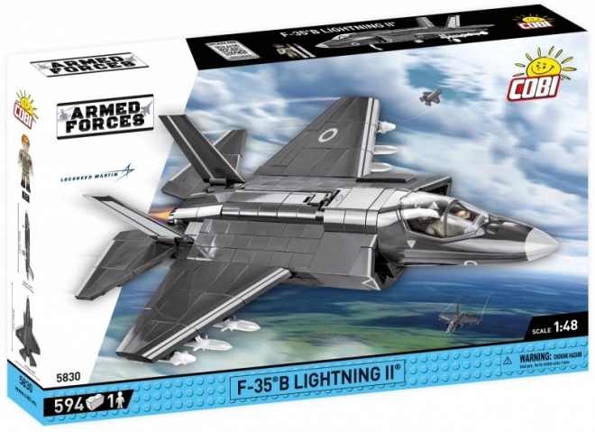 Model af kampflyet F-35B Lightning II fra klodser