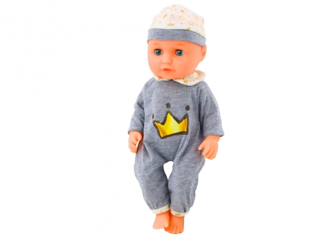 Interaktiv dukke baby i gråt pyjamas
