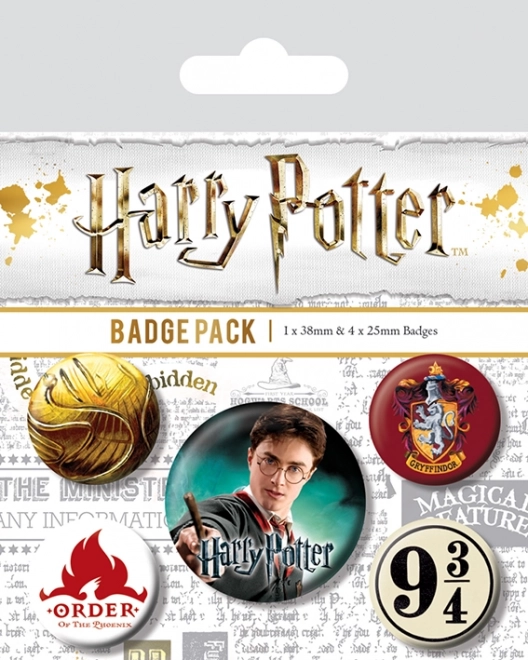 Sæt med badges HARRY POTTER – Gryffindor