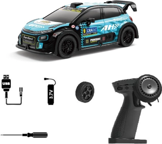 RC driftende bil Sprint 23 med lyseffekter 18,5 cm