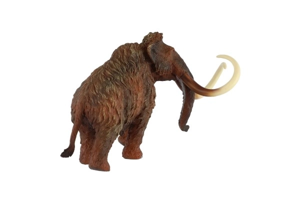 Uldhåret mammut i plastik 18cm i pose