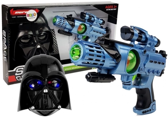 Sæt af masker Laser Gun Cosmos Warrior