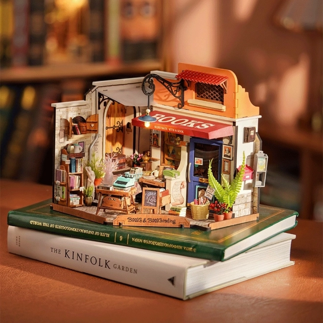 RoboTime Miniature boghandel på hjørnet