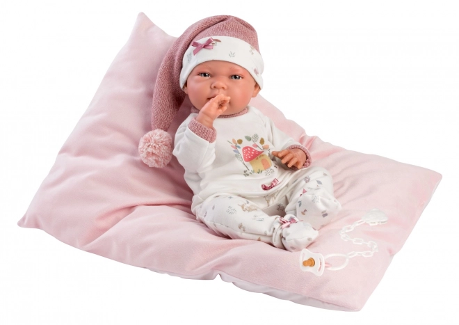 Llorens 73880 NYFØDT PIGE - realistisk dukke baby med hele kroppen i vinyl - 40 cm