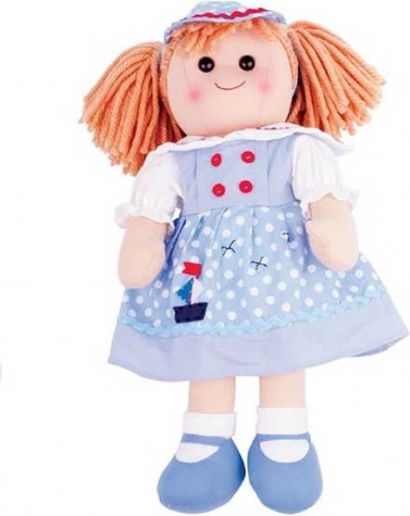 Stofdukke Louise 38 cm fra Bigjigs Toys