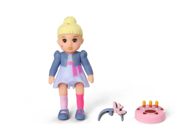 BABY born Minis Sæt med fødselsdagsbord, stole og dukke