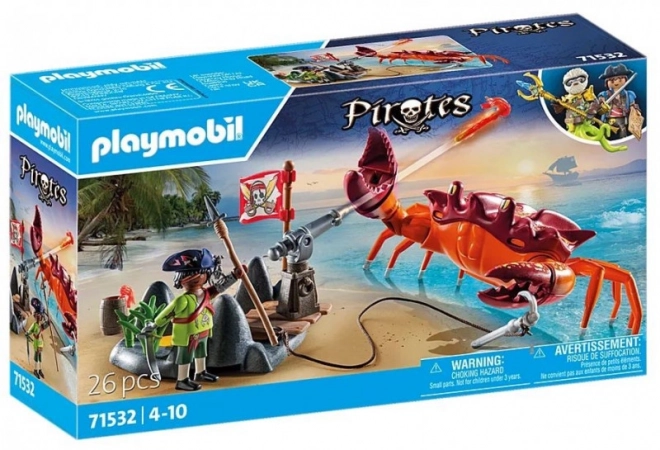 Playmobil Pirater: Kamp med kæmpestor krabbe
