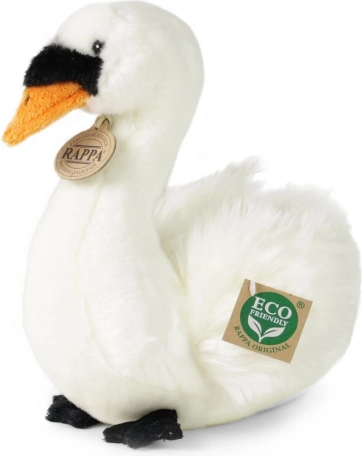 Plys-svane siddende 23 cm, miljøvenlig
