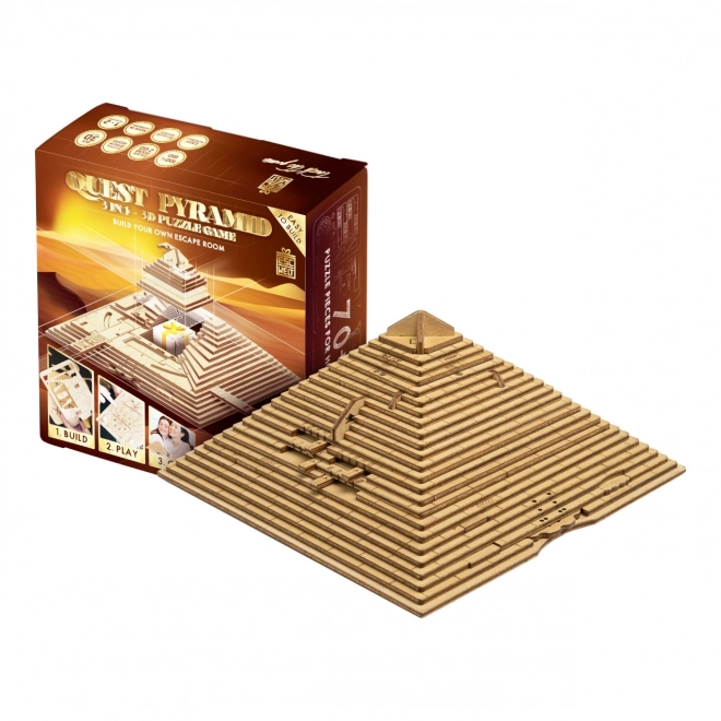 EscapeWelt 3D træ mekanisk gådespil Pyramide