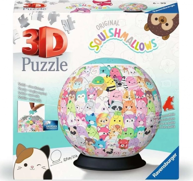 RAVENSBURGER 3D Puslebold Squishmallows 72 brikker