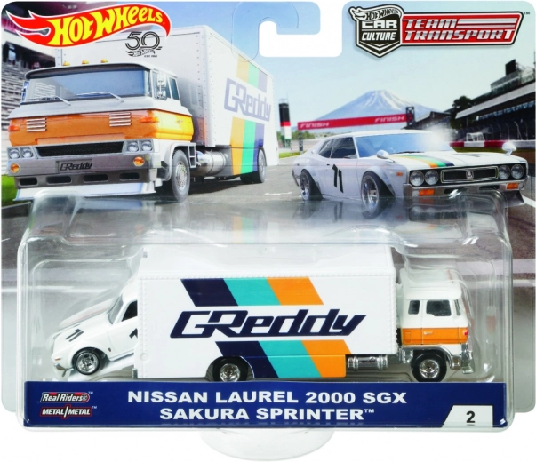 Hot Wheels team-lastbil 1:64 premiumkollektion