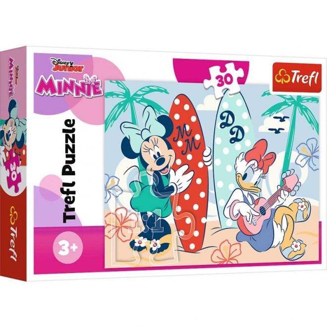 Puslespil Farverige Minnie 30 brikker