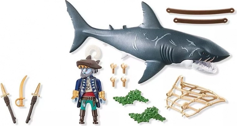Piratfigur med udstyr