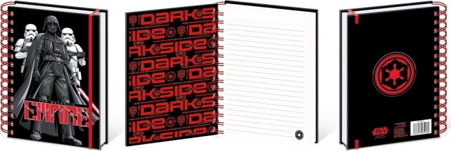 Star Wars ringbundet blok A5 - Dark Side